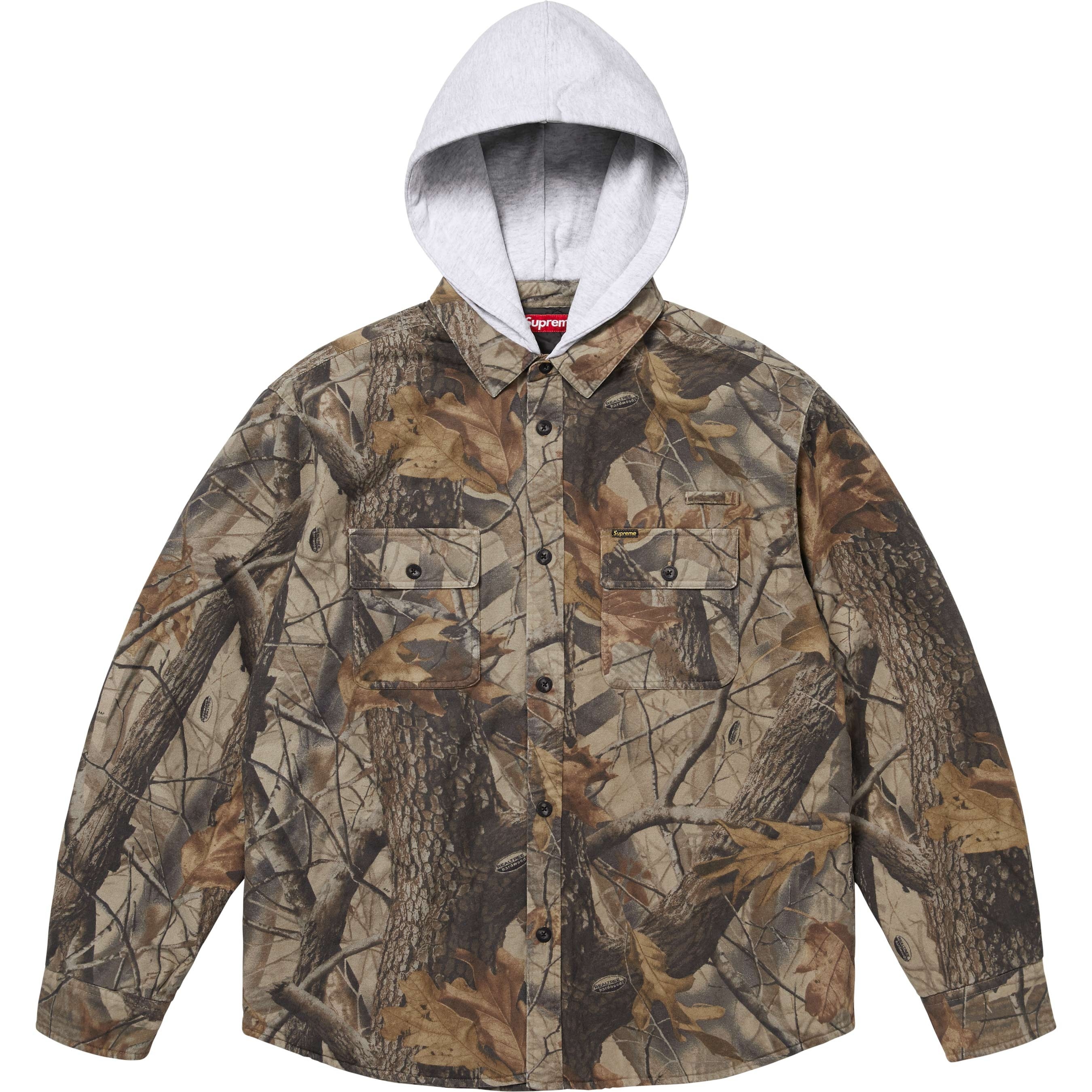 Quilted Lined Hooded Flannel Shirt view 8